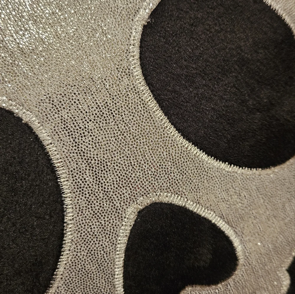 Target Bullseye Playground Halloween Skull Pillow Black